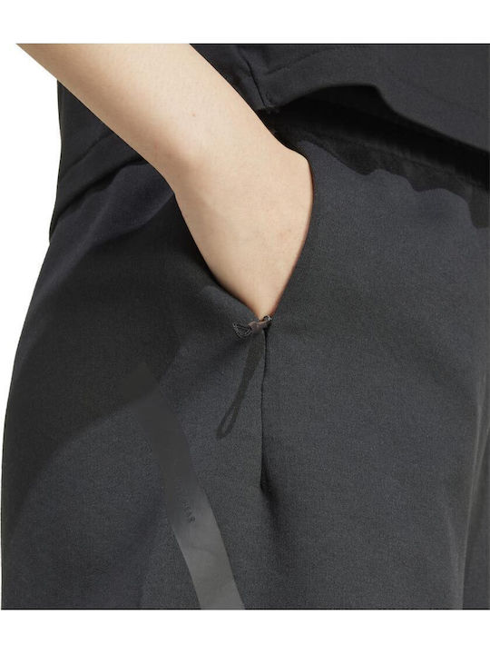 Z.N.E. Short Pants Γυναικείο Ψηλόμεσο Αθλητικό Σορτς Μαύρο