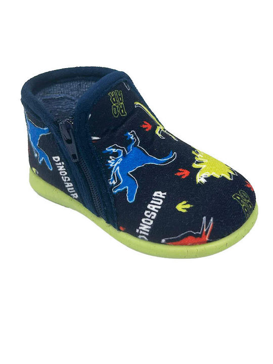 Adam's Shoes Anatomic Kids Slippers Boots Navy Blue