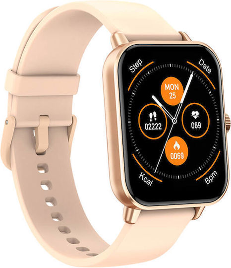 Colmi P81 Smartwatch με Παλμογράφο (Χρυσό)