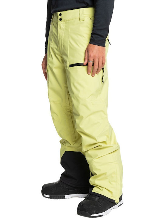 Quiksilver Utility Snow EQYTP03220-GEL0 Мъжки Сноуборд-панталони Ски & Сноуборд Зелен