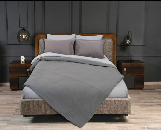 Kipper Duvet Cover Set Single with Pillowcase 160x240 Rainbow Grey