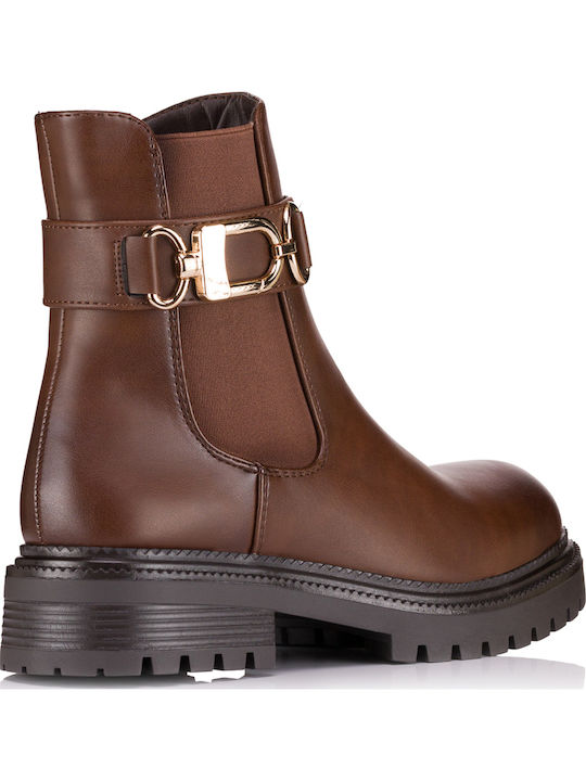 Stiefeletten Damen Braun