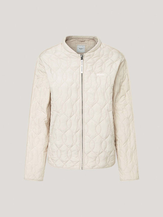 Pepe Jeans Jacket Puffer Mousse White