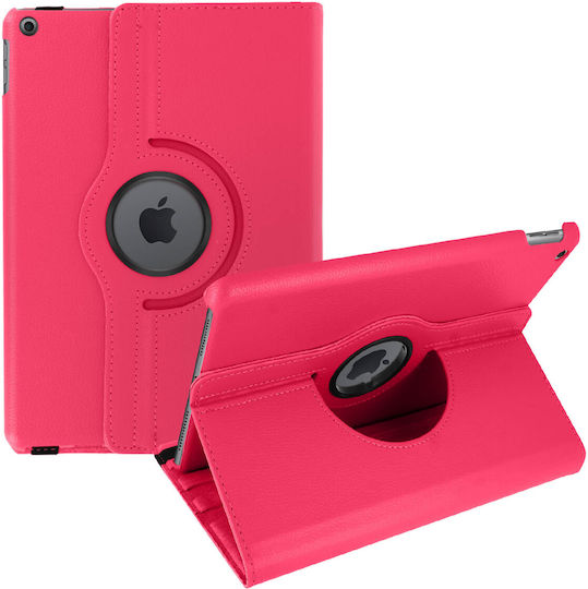 Husă tip folio cu suport 360° absorbantă de șocuri pentru Apple iPad 10.2 2019 2020 – Fuchsia