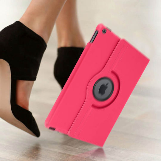 Husă tip folio cu suport 360° absorbantă de șocuri pentru Apple iPad 10.2 2019 2020 – Fuchsia