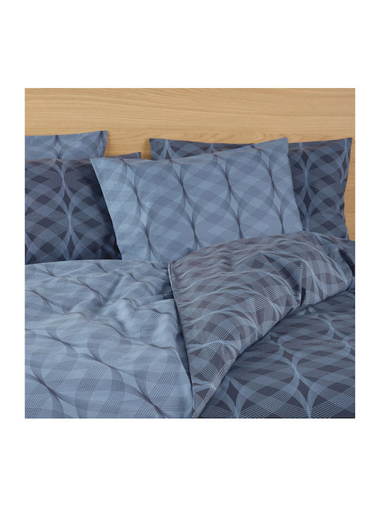 Kentia Duvet Cover Set Cotton Queen with 2 Pillowcases 225x245 Jentry 01