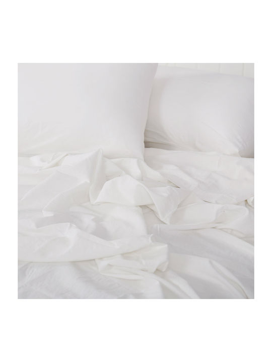 Beauty Home Duvet Cover Set Queen with 2 Pillowcases 230x250 Hilton Art 11151 White