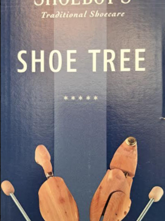 Shoeboys Wooden Cedar Shoe Tree Universal Box Size 36/37 Ξυλινα Καλαποδια Υποδηματων Φυσικου Κεδρου Ελικοειδες Ελατηριο Κουτι Παρουσιασης Μεγεθος Νο 36/37