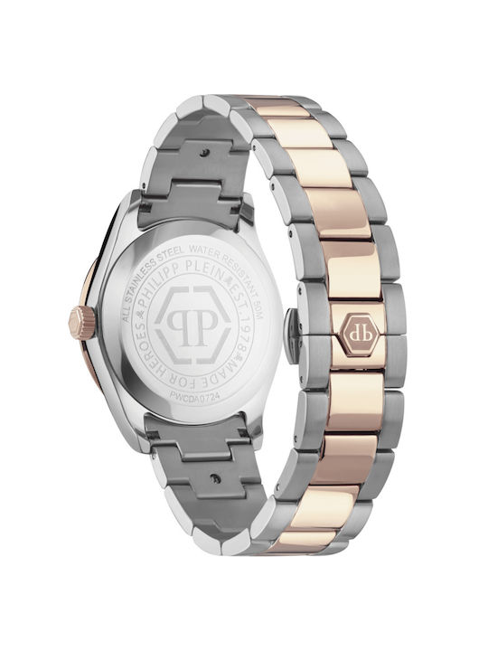 Philipp Plein Queen Womens Watch 38mm Battery Pink Gold Philipp Plein Queen Womens Watch 38mm Battery Pink Gold