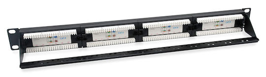 Powertech Patch Panel Netw-0027 Rack 19"/1U 24 Ports Cat 6 UTP Black – Netw-0027 – Id 115447