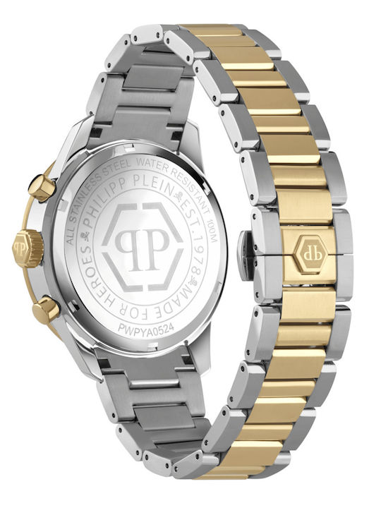 Philipp Plein Pleinmeter Superlative Ρολόι Μπαταρίας με Μεταλλικό Μπρασελέ Philipp Plein Pleinmeter Superlative Ρολόι Μπαταρίας με Μεταλλικό Μπρασελέ