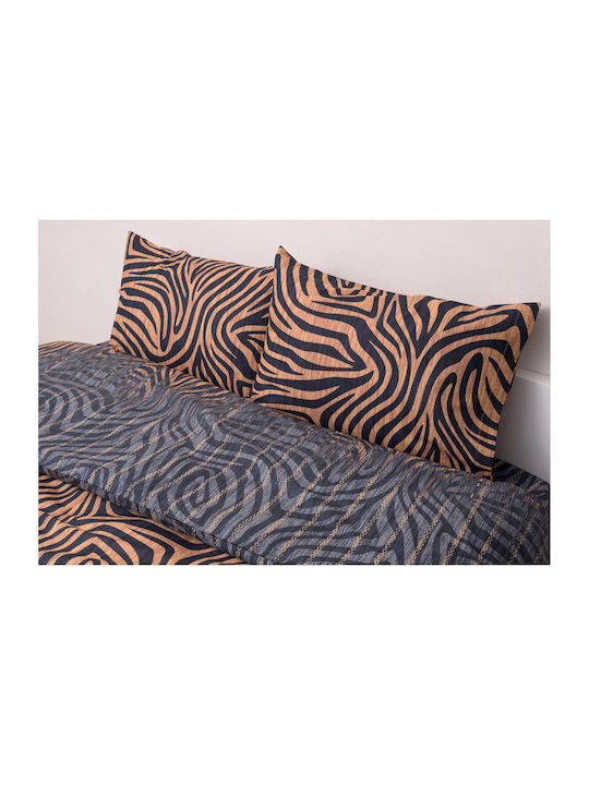 Anna Riska Duvet Cover Set Cotton Single with Pillowcase 160x240 Premium 5007 Charcoal