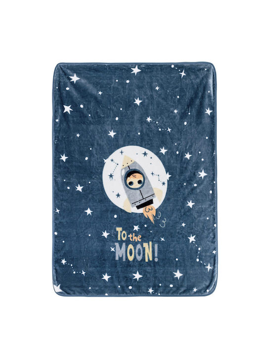 Nima Blanket Velvet Blue 160x220cm