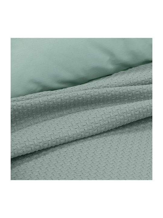 Lino Home Blanket Pique Queen 240x260cm Felicita Mint