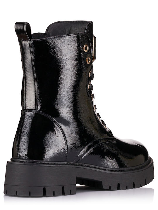 Leather Women's Ankle Boots Black