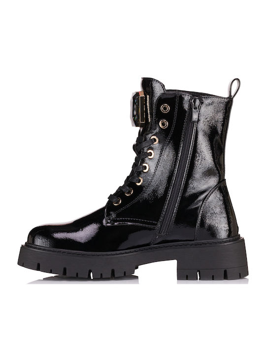 Leather Women's Ankle Boots Black