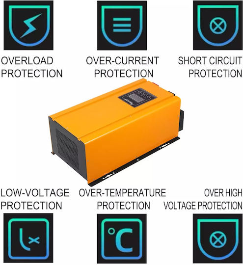 Инвертор Чиста синусоидална вълна 3000W 12V Еднофазен