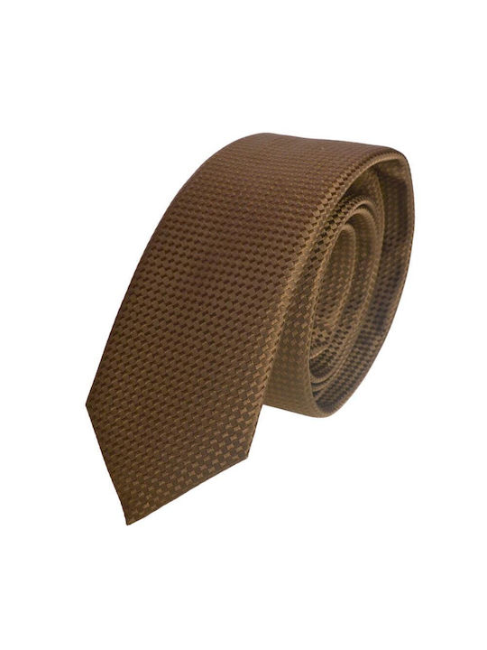 Hugo Boss Men's Tie Silk in Brown Color