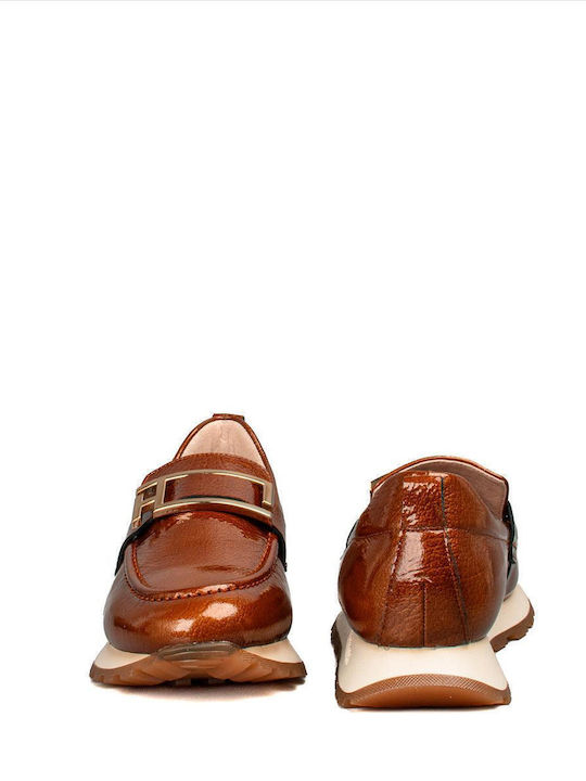 Γυναικεία Loafers σε Καφέ Χρώμα