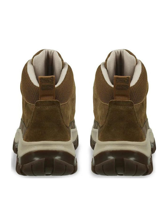 Hillark Suede Khaki Men's Boots