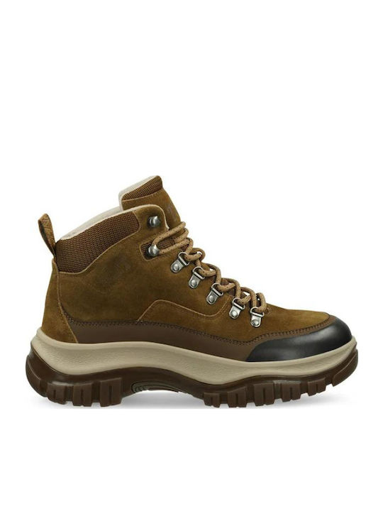 Hillark Suede Khaki Men's Boots