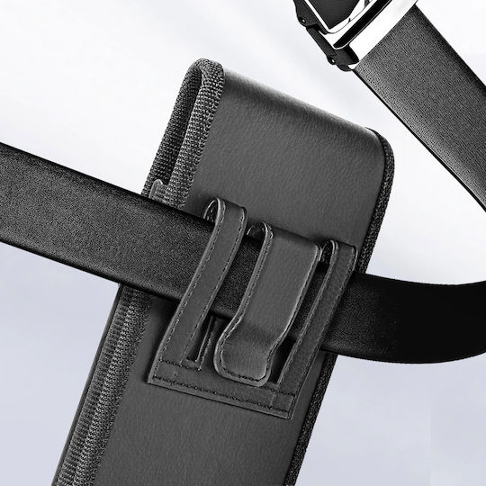 Avizar Belt Case Universal Phone 6.9'' Magnetic Cover Black