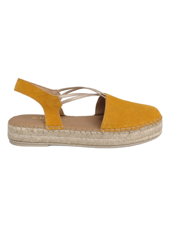 Ragazza Women's Leather Espadrilles Yellow