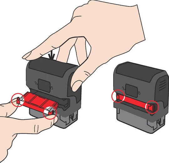 Trodat Replacement Sponge Stamp Red