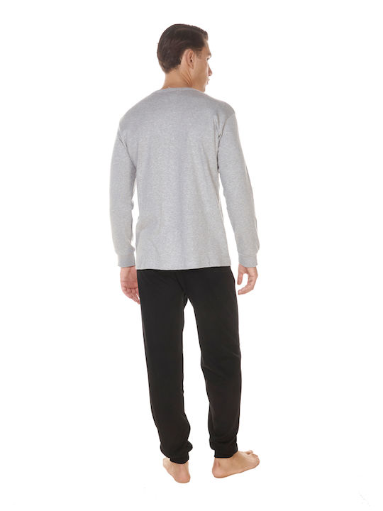 Nina Club Men's Winter Cotton Pajamas Set GRI