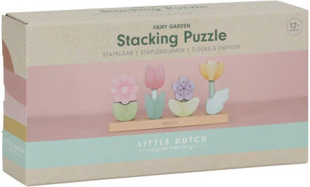 Little Dutch Παιχνίδι Στοίβαξης Fairy Garden από Ξύλο για 12+ Μηνών