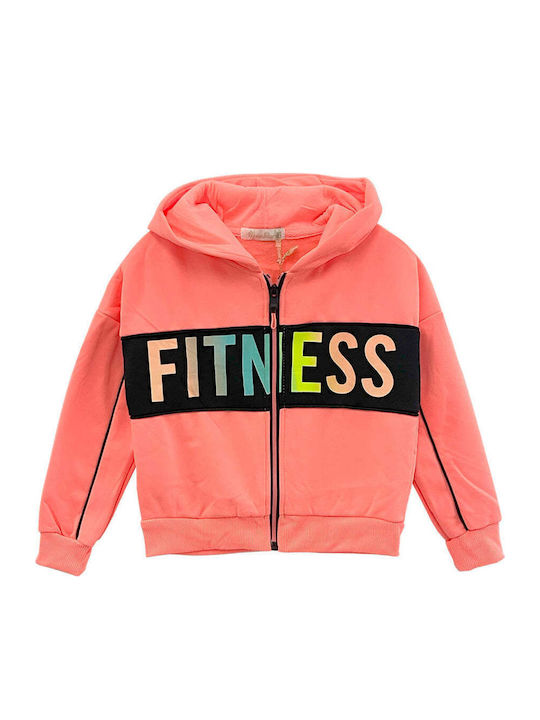 Kinder Sweatpants Set Mit Jacke Koralle 2 Stück