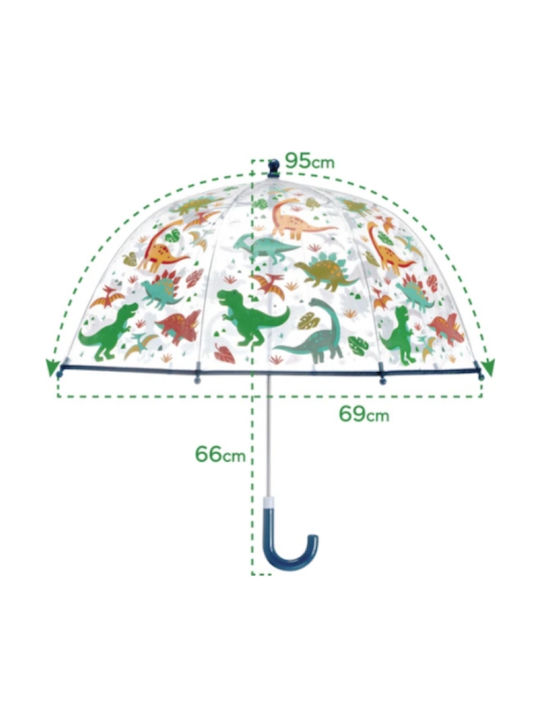 Stephen Joseph Kinder Regenschirm Gebogener Handgriff Durchsichtig mit Durchmesser 66cm.