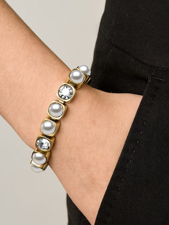 Dyrberg/Kern Bracelet made of Steel with Pearls