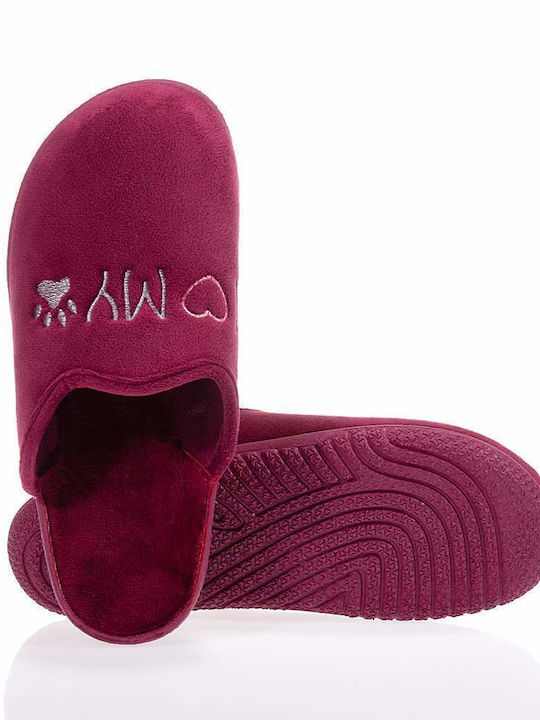 Fild Anatomic Fild Winter Women's Slippers in Burgundy color