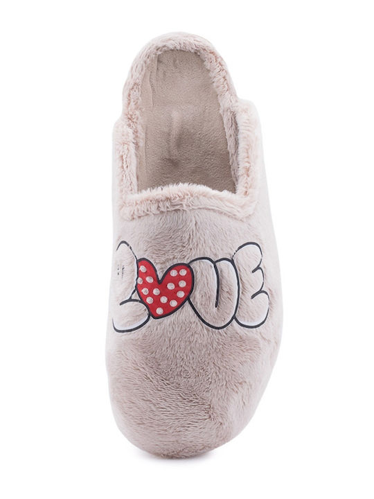 Winter Women's Slippers Beige