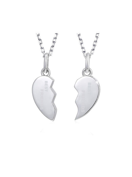 Silver Chain Kids Necklaces Heart 47979