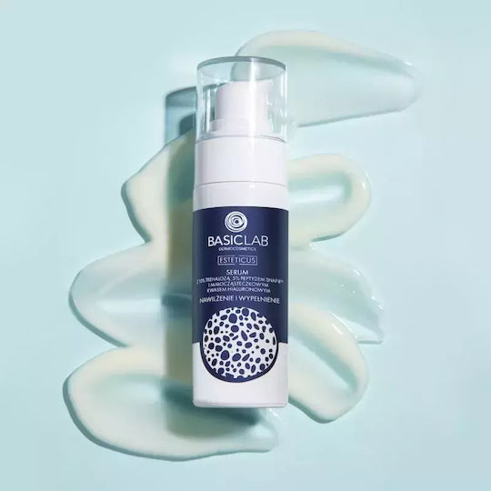 BasicLab Esteticus Serum Hidratant & Antirid Pentru Față cu Acid Hialuronic pentru Revitalizare & Hrănire 50ml