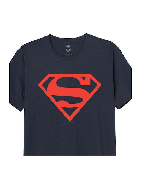 Cotton Division T-shirt Superman Blau Baumwolle