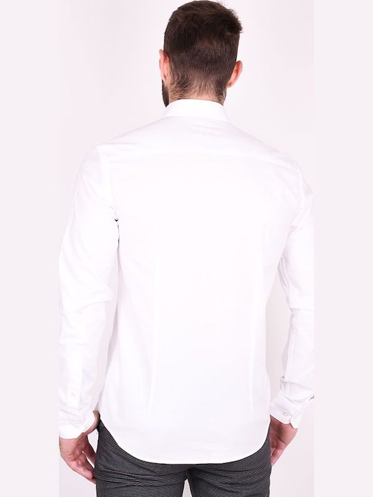 Langärmlig Hemd White