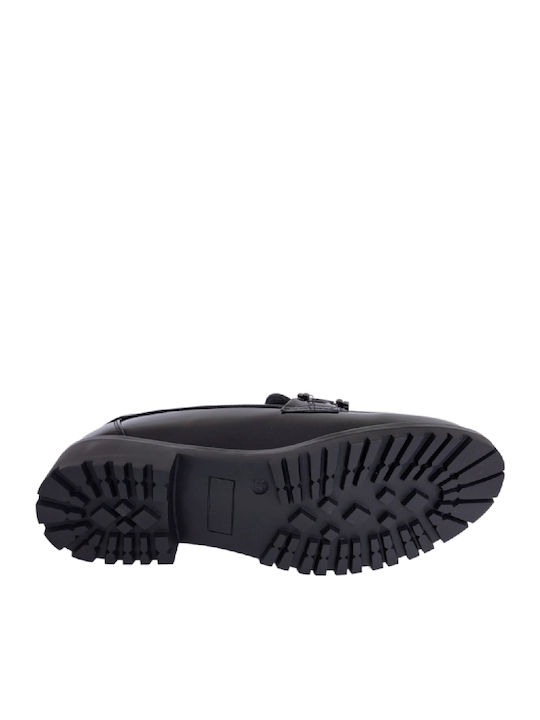 Λουστρίνι Γυναικεία Loafers σε Μαύρο Χρώμα