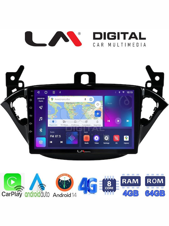 LM Digital Car Audio System for Opel Corsa / Adam 2015 - 2018 (Bluetooth/USB/WiFi/GPS/Apple-Carplay/Android-Auto) with Touch Screen 9"