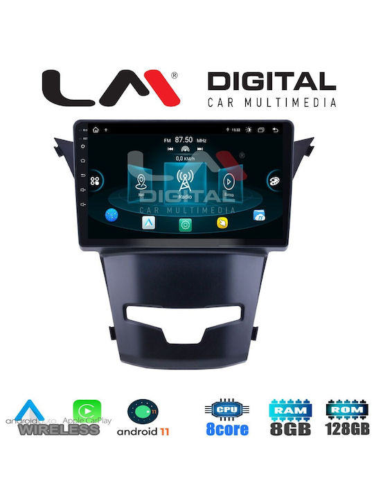 LM Digital Car Audio System for Daewoo Korando Ssangyong Korando Korando 2014+ (Bluetooth/USB/WiFi/GPS/Apple-Carplay/Android-Auto) with Touch Screen 9"