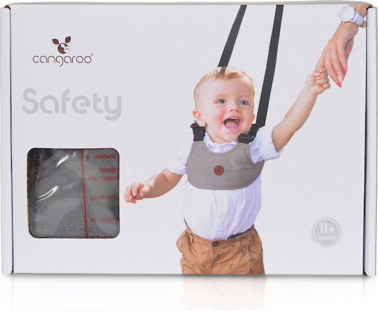 Cangaroo Baby Push Walker with Support Straps Black