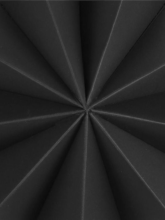 Crăciunesc Decorativ Suspendata Stea Hârtie Negru 3x3buc 1buc