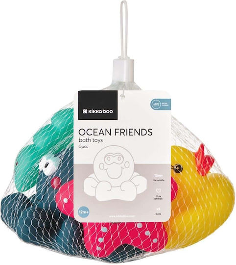 Kikka Boo Ocean Friends Bath Toy for 12++ Months 5pcs
