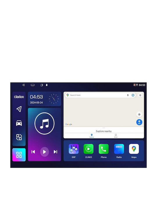 Clarion Автомобилна Аудио Система (Блутут/USB/WiFi/GPS/Apple-Carplay/Android-Auto) с Тъчскрийн 9"