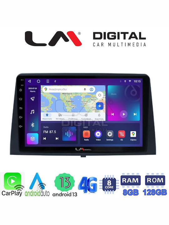 LM Digital Автомобилна Аудио Система (Блутут/USB/WiFi/GPS/Apple-Carplay/Android-Auto) с Тъчскрийн 10.1"