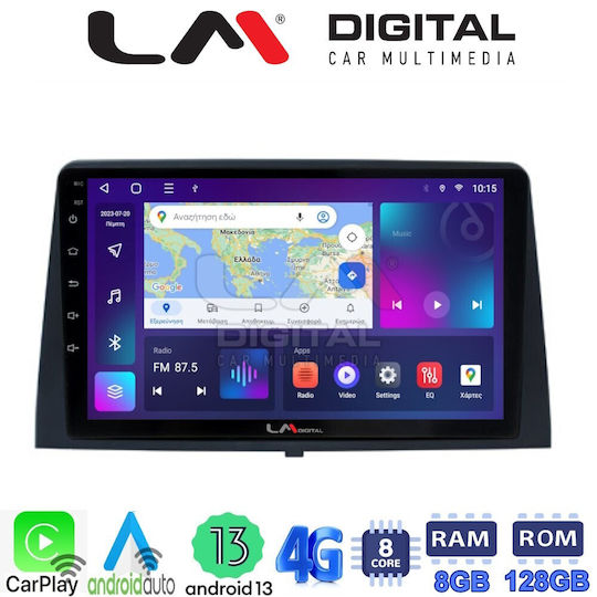 LM Digital Car Audio System for Peugeot Partner Opel Combo Toyota Proace Citroen Berlingo Honda City 2019+ (Bluetooth/USB/WiFi/GPS/Apple-Carplay/Android-Auto) with Touch Screen 10.1"
