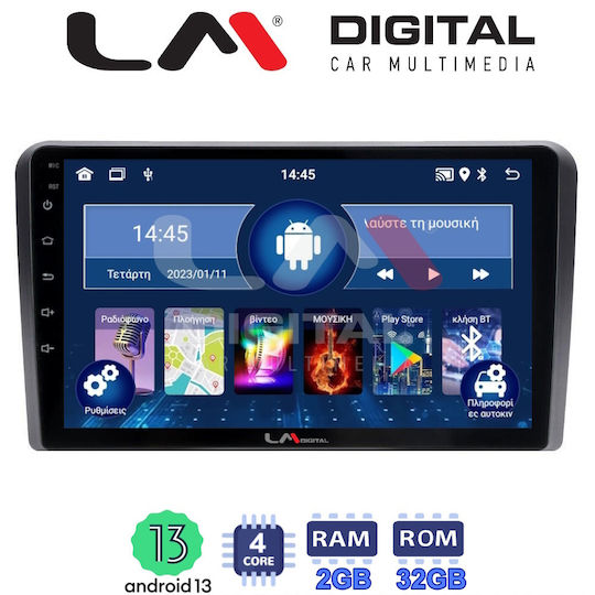 LM Digital Auto-Audiosystem für Ford Transit / Tourneo / Transit Custom / Tourneo Custom / Tourneo Courier / Kurier / Transit Kurier 2018+ (Bluetooth/USB/WiFi/GPS/Apple-Carplay/Android-Auto) mit Touchscreen 9"