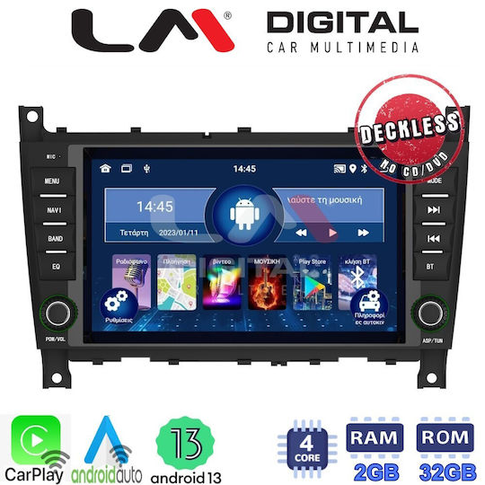 LM Digital Auto-Audiosystem für Mercedes-Benz CLC Klasse / C Klasse C-Klasse W203 (Bluetooth/USB/AUX/WiFi/GPS/Apple-Carplay/Android-Auto)